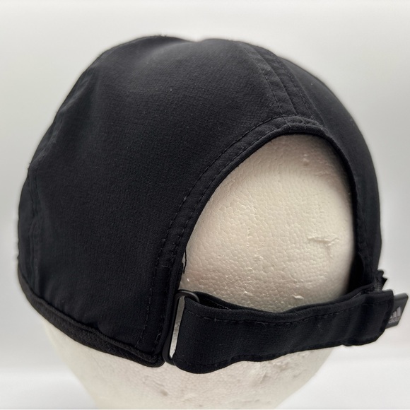 Adidas MEN’s Climalite Lightweight Black Gray Logo Adjustable Running Hat OSFM - Picture 6 of 14